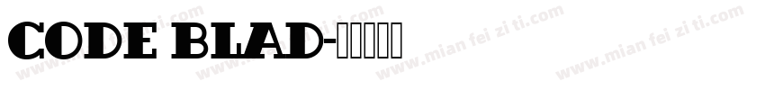 code blad字体转换